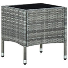 Robuuste Rattan Tuin Tafel voor Buitenruimte - Grijs / 1 - Tuintafels