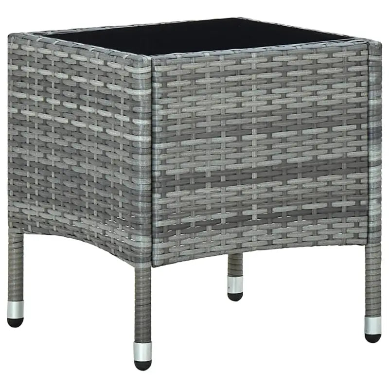Robuuste Rattan Tuin Tafel voor Buitenruimte - Grijs / 1 - Tuintafels