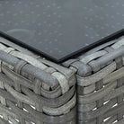 Robuuste Rattan Tuin Tafel voor Buitenruimte - Tuintafels