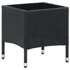 Robuuste Rattan Tuin Tafel voor Buitenruimte - Zwart / 1 - Tuintafels