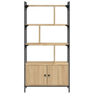 Robuuste stalen boekenkast voor organisatie en decoratie - Sonoma eiken / 1 / 76.5 cm - Boekenkasten