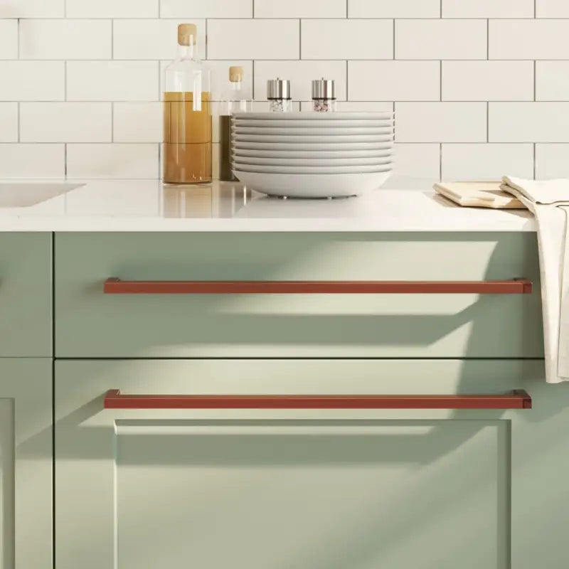 Roestvrijstalen kastknoppen en grepen met modern ontwerp - Brons / 480 mm / 10 - Kastknoppen en kastgrepen