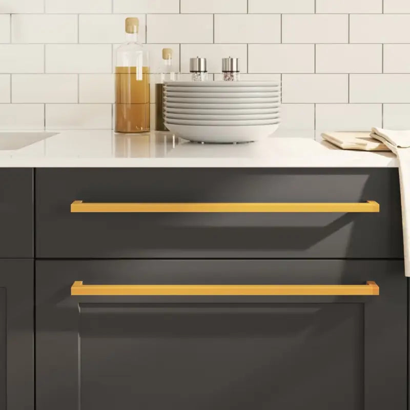 Roestvrijstalen kastknoppen en grepen met modern ontwerp - Goud / 480 mm / 10 - Kastknoppen en kastgrepen