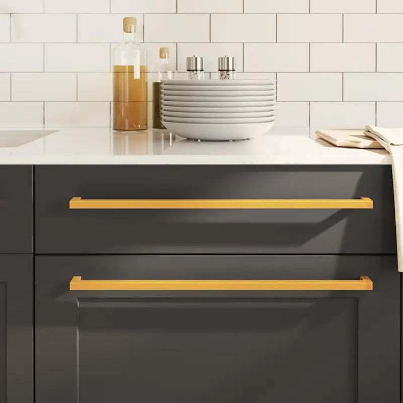 Roestvrijstalen kastknoppen en grepen met modern ontwerp - Goud / 480 mm / 5 - Kastknoppen en kastgrepen