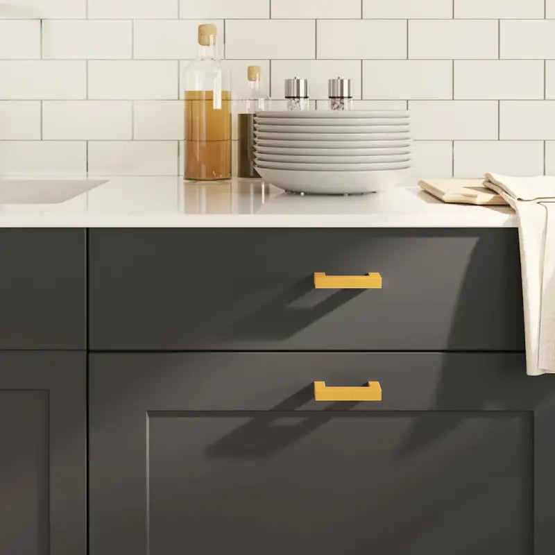 Roestvrijstalen kastknoppen en grepen met modern ontwerp - Goud / 64 mm / 10 - Kastknoppen en kastgrepen