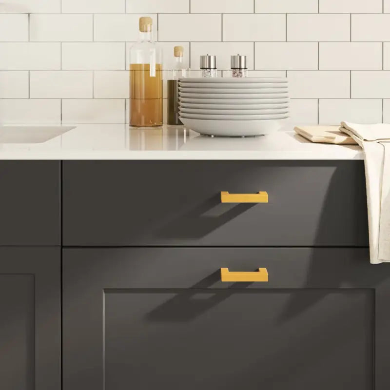 Roestvrijstalen kastknoppen en grepen met modern ontwerp - Goud / 64 mm / 20 - Kastknoppen en kastgrepen