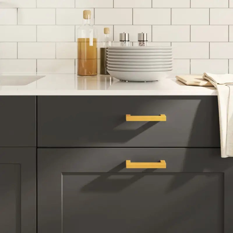 Roestvrijstalen kastknoppen en grepen met modern ontwerp - Goud / 96 mm / 20 - Kastknoppen en kastgrepen