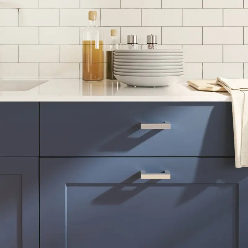 Roestvrijstalen kastknoppen en grepen met modern ontwerp - Zilver / 64 mm / 20 - Kastknoppen en kastgrepen
