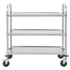 Roestvrijstalen keuken trolley voor serveren en transport op feestjes - Keukentrolleys