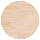 Rond tafelblad van massief grenenhout voor eettafels en salontafels - Naturel / Ø 60 x 2.5 cm / 1 - Tafelbladen