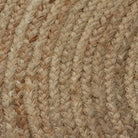 Rond vloerkleed van gevlochten jute met aantrekkelijke textuur - Vloerkleden