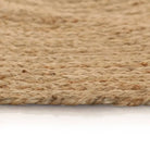 Rond vloerkleed van gevlochten jute met aantrekkelijke textuur - Vloerkleden