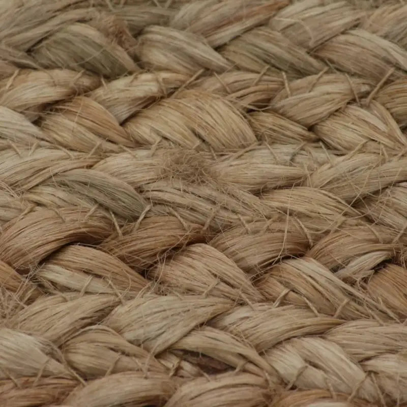 Rond vloerkleed van gevlochten jute met aantrekkelijke textuur - Vloerkleden