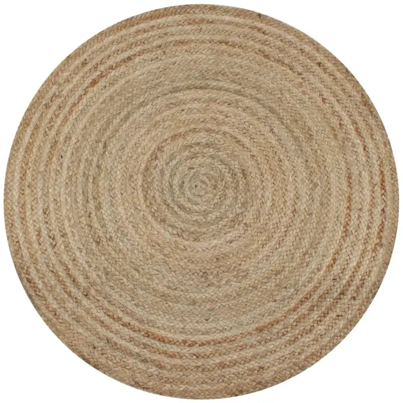 Rond vloerkleed van gevlochten jute met aantrekkelijke textuur - Vloerkleden