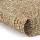 Rond vloerkleed van gevlochten jute met aantrekkelijke textuur - Vloerkleden