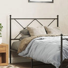Ronde buizen hoofdbord met trendy ontwerp voor een complete slaapkamerlook - Zwart / 107 cm / 1 - Hoofdborden