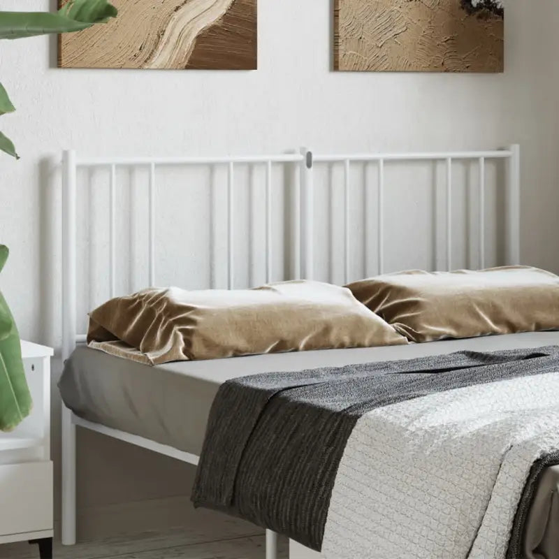 Ronde buizen hoofdbord met trendy ontwerp voor elke slaapkamer - Wit / 150 cm / 1 - Hoofdborden en voetborden