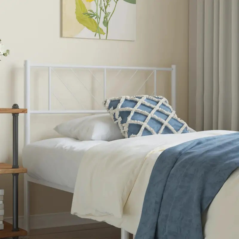 Ronde buizen hoofdbord met trendy ontwerp voor elke slaapkamer - Wit / 90 cm / 1 - Hoofdborden en voetborden