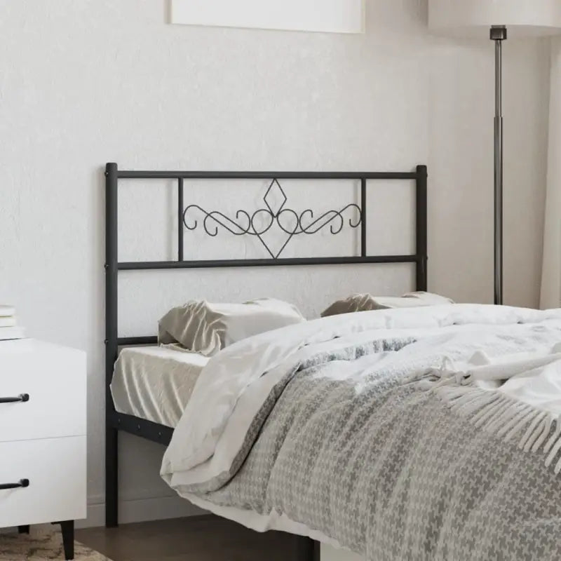 Ronde buizen hoofdbord met trendy ontwerp voor elke slaapkamer - Zwart / 80 cm / 1 - Hoofdborden en voetborden