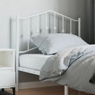 Ronde buizen hoofdbord van gepoedercoat staal voor elke slaapkamer - Wit / 90 cm / 1 - Hoofdborden en voetborden