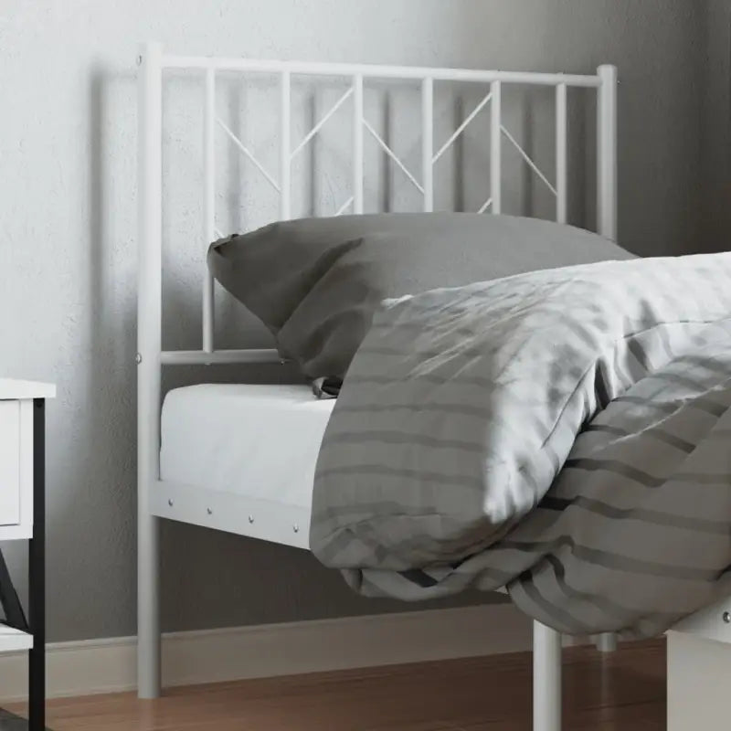 Ronde buizen hoofdbord voor een stijlvolle slaapkamer uitstraling - Wit / 75 cm / 1 - Hoofdborden en voetborden