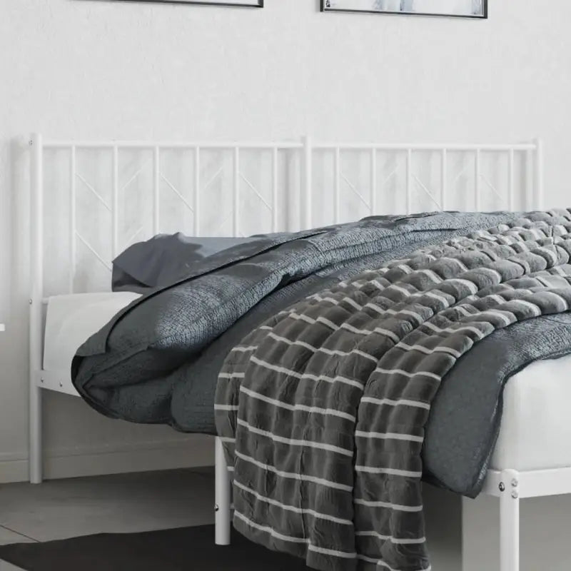 Ronde buizen hoofdbord voor een stijlvolle slaapkamer uitstraling - Wit / 160 cm / 1 - Hoofdborden en voetborden