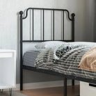 Ronde buizen hoofdbord voor een trendy en duurzame slaapkamer Look - Zwart / 80 cm / 1 - Hoofdborden en voetborden