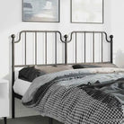 Ronde buizen hoofdbord voor een trendy en duurzame slaapkamer Look - Zwart / 150 cm / 1 - Hoofdborden en voetborden