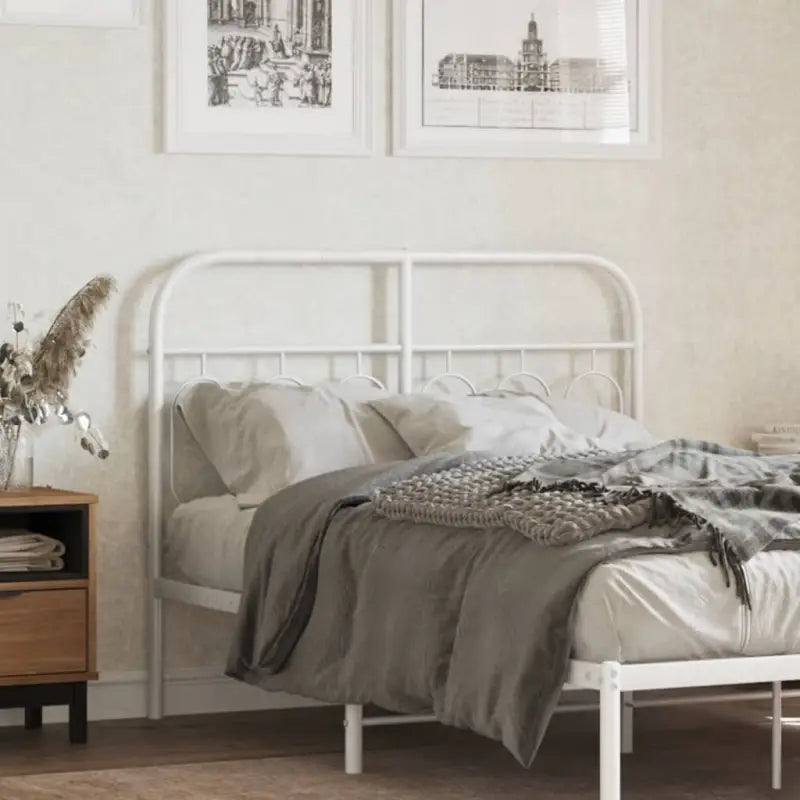 Ronde buizen voor hoofdborden en voetborden met modern design - Wit / 120 cm / 1 - Hoofdborden en voetborden