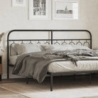 Ronde buizen voor hoofdborden en voetborden met modern design - Zwart / 200 cm / 1 - Hoofdborden en voetborden