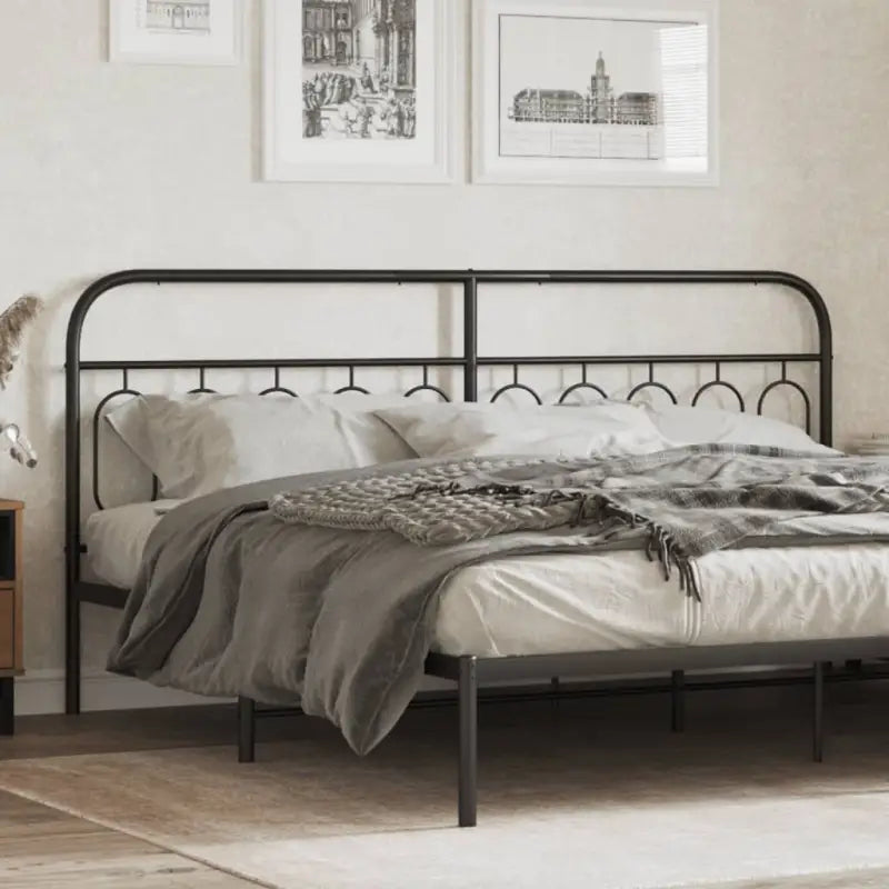 Ronde buizen voor hoofdborden en voetborden met modern design - Zwart / 200 cm / 1 - Hoofdborden en voetborden