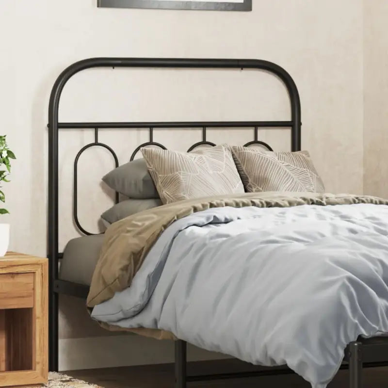 Ronde buizen voor hoofdborden en voetborden met modern design - Zwart / 90 cm / 1 - Hoofdborden en voetborden