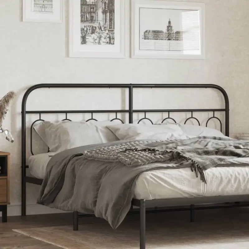 Ronde buizen voor hoofdborden en voetborden met modern design - Zwart / 193 cm / 1 - Hoofdborden en voetborden