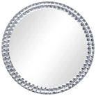Ronde wandspiegel met acryl kristal rand van gehard glas - Spiegels