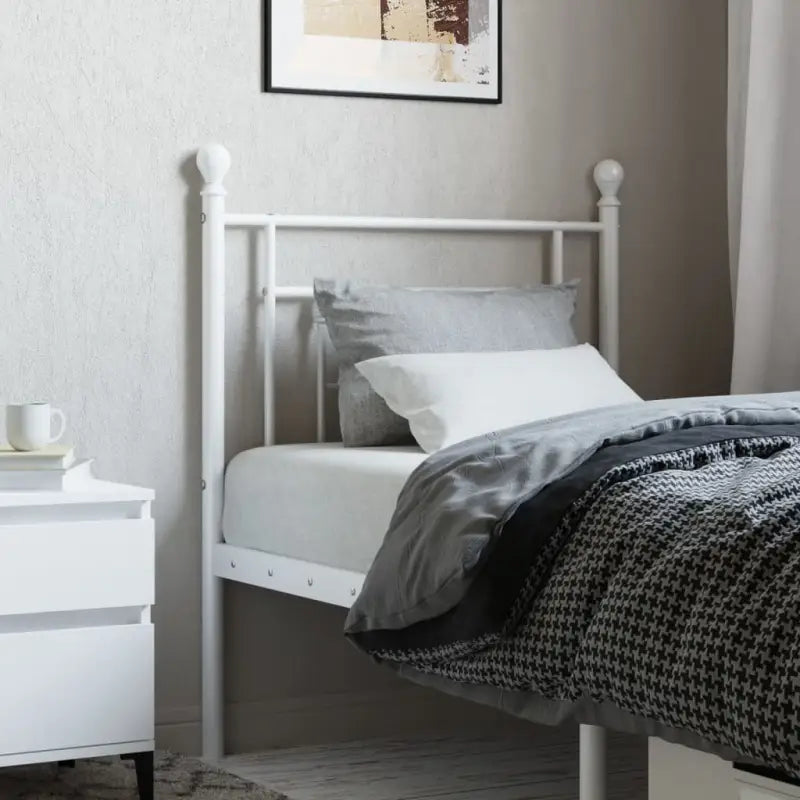 Ronded Buizen Hoofdbord voor een Strakke en Trendy Slaapkamer - Wit / 80 cm / 1 - Hoofdborden en voetborden