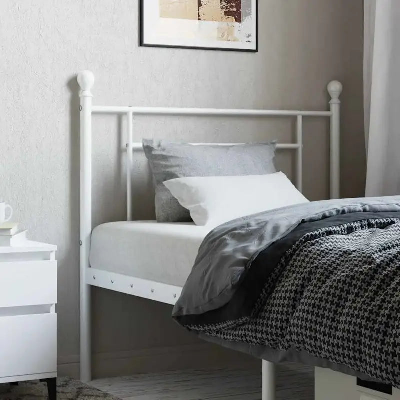 Ronded Buizen Hoofdbord voor een Strakke en Trendy Slaapkamer - Wit / 100 cm / 1 - Hoofdborden en voetborden