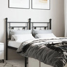Ronded Buizen Hoofdbord voor een Strakke en Trendy Slaapkamer - Zwart / 120 cm / 1 - Hoofdborden en voetborden