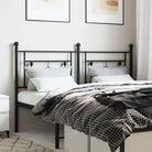 Ronded Buizen Hoofdbord voor een Strakke en Trendy Slaapkamer - Zwart / 160 cm / 1 - Hoofdborden en voetborden