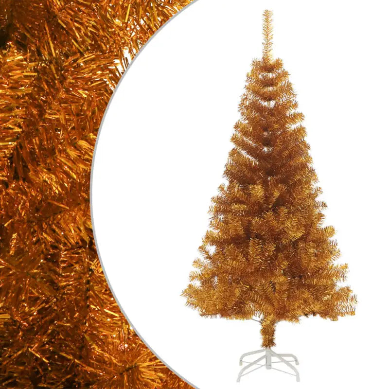 Roze Kunstkerstboom voor een opvallende feestelijke sfeer - Goud / 120 x 65 cm / 1 - Kerstbomen