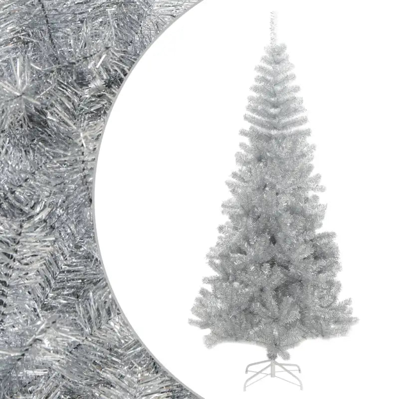 Roze Kunstkerstboom voor een opvallende feestelijke sfeer - Zilver / 180 x 90 cm / 1 - Kerstbomen