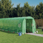 Ruime tuinkas voor planten en groenten van duurzaam polyethyleen - Groen / 14 x 2 x 2 m / 1 - Tuinkassen