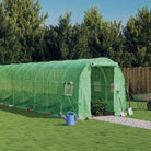 Ruime tuinkas voor planten en groenten van duurzaam polyethyleen - Groen / 18 x 2 x 2 m / 1 - Tuinkassen