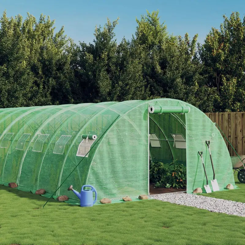 Ruime Tuinkas voor Planten Groenten en Fruit Bescherming - Groen / 10 x 4 x 2 m / 1 - Tuinkassen