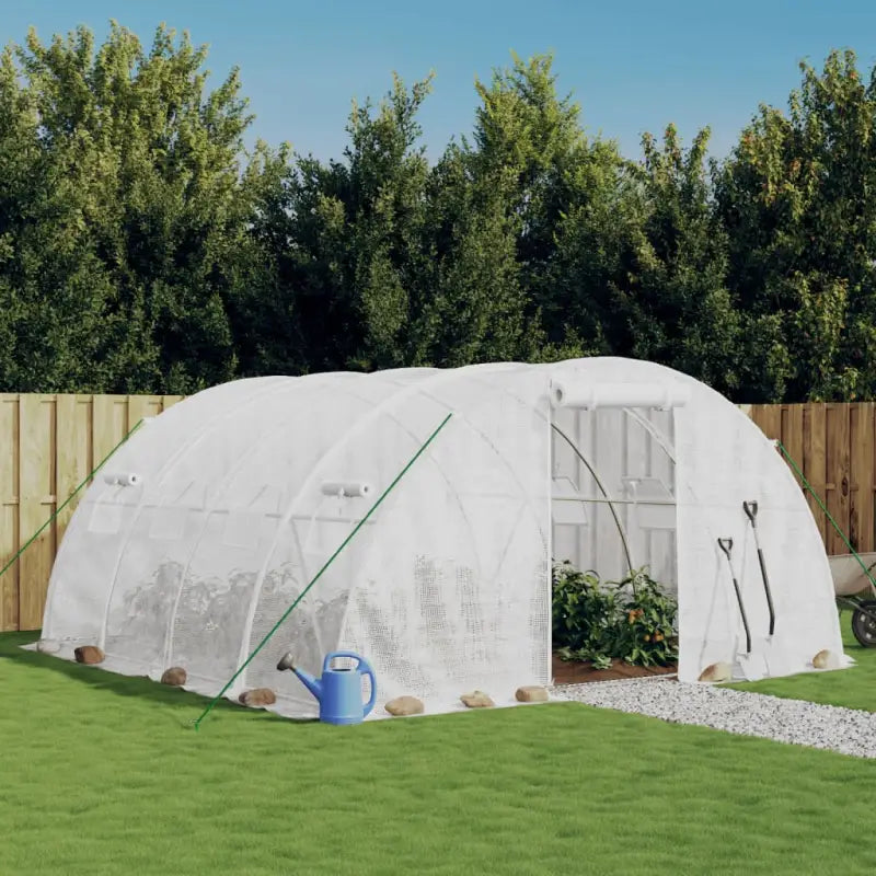 Ruime Tuinkas voor Planten Groenten en Fruit Bescherming - Wit / 4 x 4 x 2 m / 1 - Tuinkassen