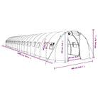 Ruime tuinkas voor planten groenten en fruit in duurzaam polyethyleen - Wit / 3 x 2 x 2 m / 1 - Tuinkassen