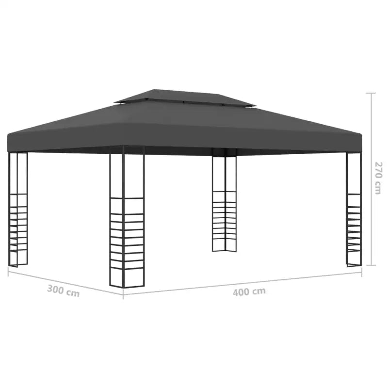 Ruime Tuinpaviljoen met vierkante details voor een stijlvolle buitenruimte - Partytenten & prieëlen