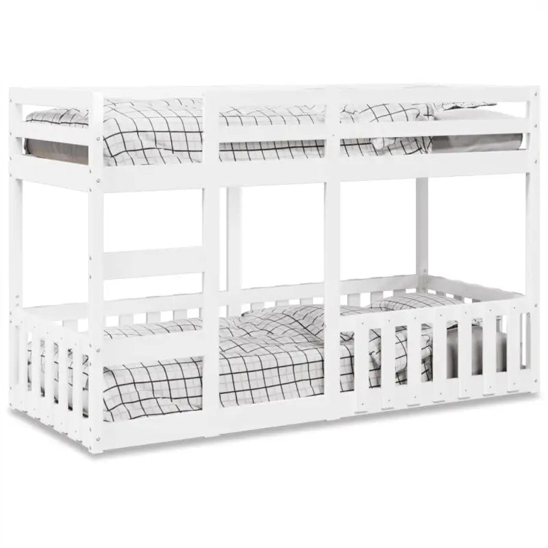 Ruimtebesparend stapelbedframe van massief grenenhout voor meerdere kinderen - Wit / 75 x 190 cm - Bedden & bedframes