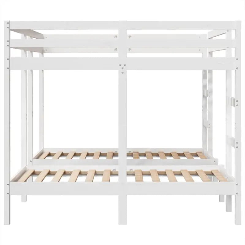 Ruimtebesparende oplossing voor meerdere kinderen met massief grenenhout - Bedden & bedframes