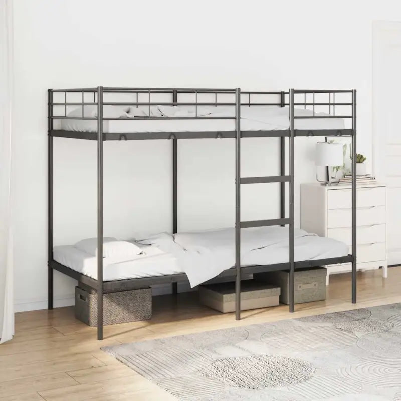 Ruimtebesparende stapelbed voor meerdere kinderen en gasten - Zwart / 100 x 190 cm - Bedden & bedframes