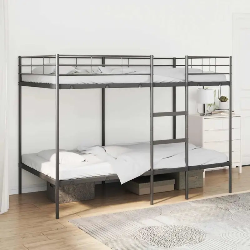 Ruimtebesparende stapelbed voor meerdere kinderen en gasten - Zwart / 100 x 200 cm - Bedden & bedframes